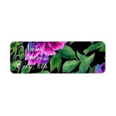 Elegante lila magenta Aquarellblumen Blume (Vorne)