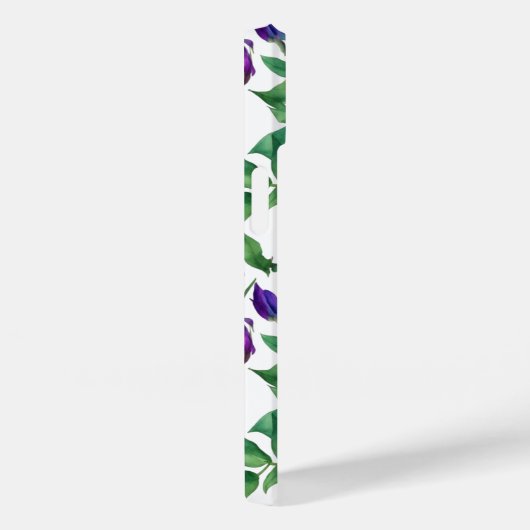 Elegante lila magenta Aquarellblumen Blume Case-Mate iPhone Hülle (Rückseite / Rechts)