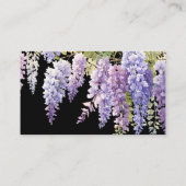 Elegante lila Magenta Begleitkarte (Rückseite)