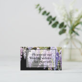 Elegante lila Magenta Begleitkarte (Stehend Vorderseite)