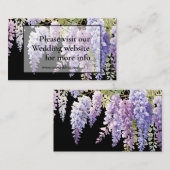 Elegante lila Magenta Begleitkarte (Vorne/Hinten)