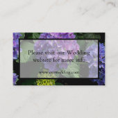 Elegante lila Magenta Rosa Blumen Hydrangeas Begleitkarte (Vorderseite)