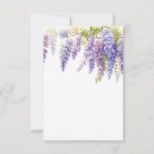 Elegante lila Magenta Wine Bar Einladung (Rückseite)