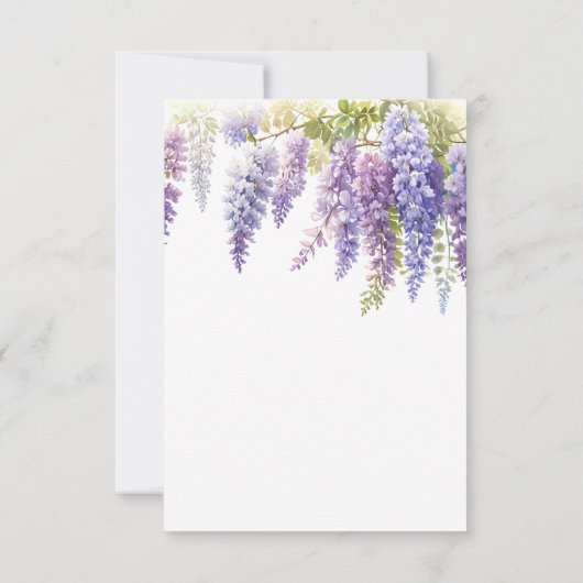 Elegante lila Magenta Wine Bar Einladung (Rückseite)