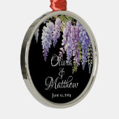 Elegante lila Magenta Wine Bar Ornament Aus Metall (Rechts)