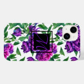 Elegante lila magentafarbene Aquarellbäume Case-Mate iPhone Hülle (Rückseite (Horizontal))