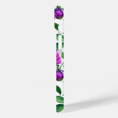 Elegante lila magentafarbene Aquarellbäume Case-Mate iPhone Hülle (Rückseite / Links)