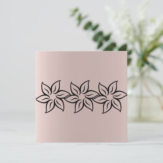 Elegante, Lila, moderne Blumenpracht - Wohlfühl-Ka (Stehend Vorderseite)