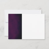 Elegante Lila Ombre Modern Wedding RSVP Card (Rückseite)