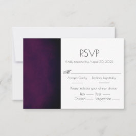 Elegante Lila Ombre Modern Wedding RSVP Card