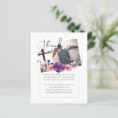 Elegante Lila Orange Hochzeit (Stehend Vorderseite)