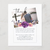 Elegante Lila Orange Hochzeit (Vorderseite)