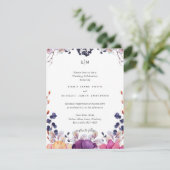 Elegante Lila Orange Hochzeit (Stehend Vorderseite)