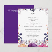 Elegante Lila Orange Hochzeit (Vorne/Hinten)