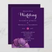 Elegante Lila Orange Hochzeit (Vorne/Hinten)