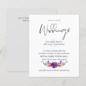 Elegante Lila Orange Hochzeit (Vorne/Hinten)