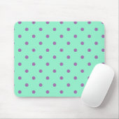 elegante lila Pfefferminzpolka Mousepad (Mit Mouse)