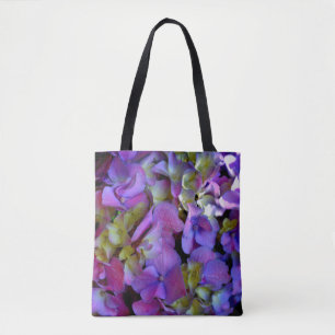 Elegante, lila, rosa Magenta Blumendörfchen Tasche