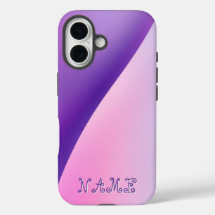Elegante Lila rosa Welle Abstrakt iPhone 16 Hülle