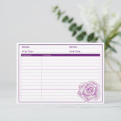 Elegante Lila Rose (Stehend Vorderseite)