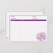 Elegante Lila Rose (Vorne/Hinten)