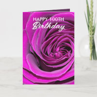 Elegante Lila Rose 100. Geburtstag