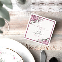 Elegante Lila Rose 60. Geburtstagsparty