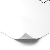 Elegante Lila Rose 7 Tabelle Seating Chart Poster (Ecke)
