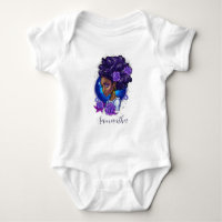 Elegante Lila Rose Afro Woman