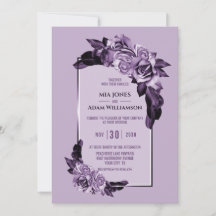 Elegante Lila Rose Blumenhochzeit