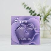 Elegante LILA Rose Hochzeit Speichern Sie das Datu Save The Date (Stehend Vorderseite)
