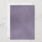 Elegante Lila Rose Moderne katholische Hochzeit Einladung (Rückseite)