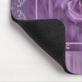 Elegante Lila Rose Mouse Pad Mousepad (Ecke)