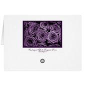 Elegante Lila Rose Valentine (Rückseite Horizontal)