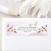 Elegante Lila Rücksendeadresse (Insitu)