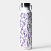 Elegante Lila russische Blume Wasserflasche Trinkflasche (Vorne)
