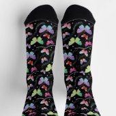 Elegante Lila Schmetterlinge Socken (Oben)