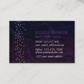 Elegante Lila Schmetterlinge Visitenkarte (Rückseite)