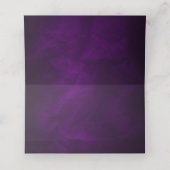 Elegante Lila Silberhochzeit Platzkarte (Innenseite Aufgefaltet)