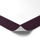 Elegante Lila Sonnenblume Wasserfarbe Unplugged Poster (Ecke)