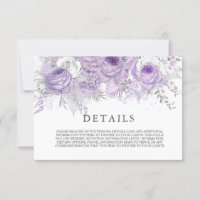 Elegante Lila Sparkle Blume Hochzeiten Details