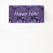 Elegante Lila Sparkle Happy Celebration Banner (InSitu)