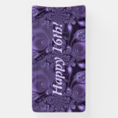 Elegante Lila Sparkle Happy Celebration Banner (Vertikal)