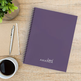 Elegante Lila Teacher Wertschätzung Trendy Notizblock