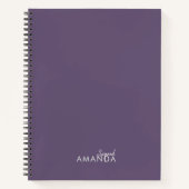 Elegante Lila Teacher Wertschätzung Trendy Notizblock (Vorderseite)