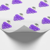 Elegante Lila Trauben Geschenkpapier (Ecke)