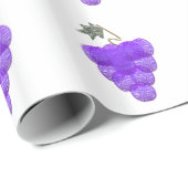 Elegante Lila Trauben Geschenkpapier (Rolleneckpunkt)