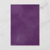 Elegante Lila tropische Flora Buchanfrage Begleitkarte (Rückseite)