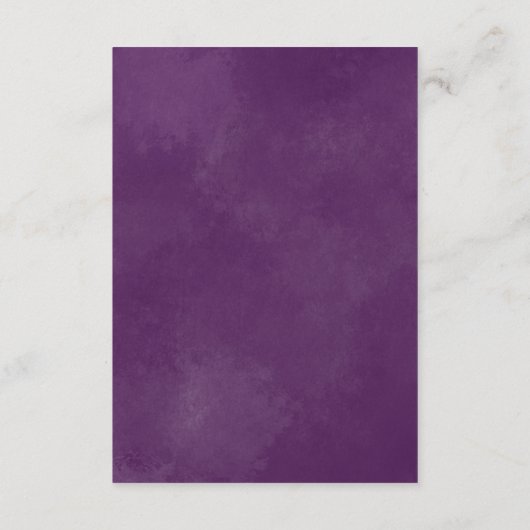 Elegante Lila tropische Flora Buchanfrage Begleitkarte (Rückseite)