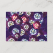 Elegante Lila Tulip Detail Business Card Visitenkarte (Rückseite)